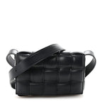 Nappa Maxi Intreccio Small Padded Cassette Crossbody Bag Deep Blue