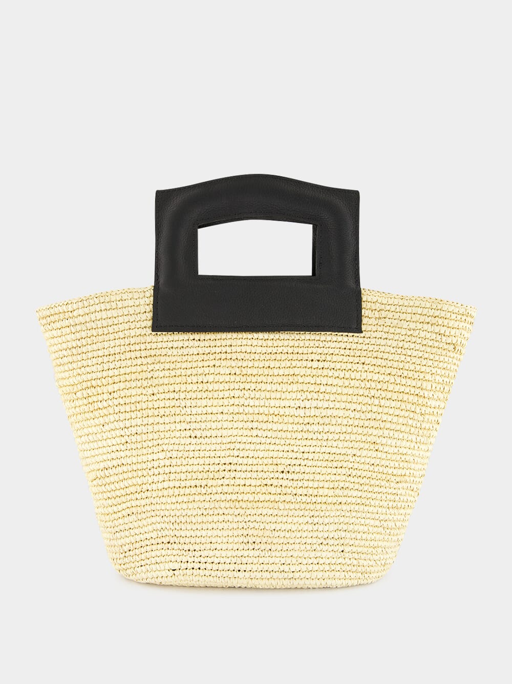 Natural Medium Oval Basket Bag