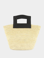 Natural Medium Oval Basket Bag
