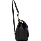 Fendi Black Leather Backpack