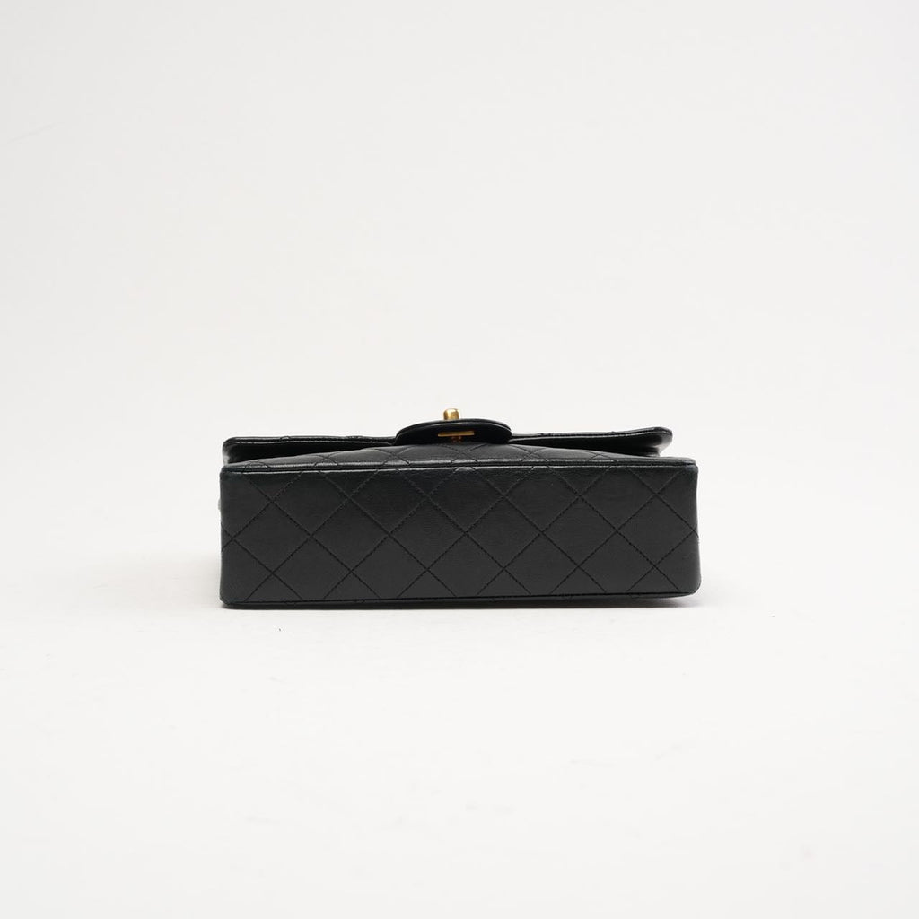 Chanel Vintage Timeless Small Double Flap Lamb Black 1991