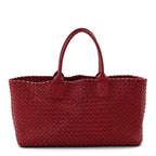Lambskin Intreccio Medium Cabat Rust