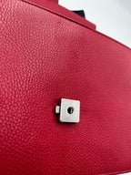 Gucci Dionysus Bamboo Top Handle Bag Leather Red Leather Handbag (Authentic Pre-Loved)