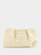 Natural Sisal Mini Pouch with Seashells