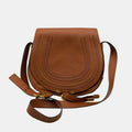 Chloé MARCIE SADDLE BAG GRAINED LEATHER Tan