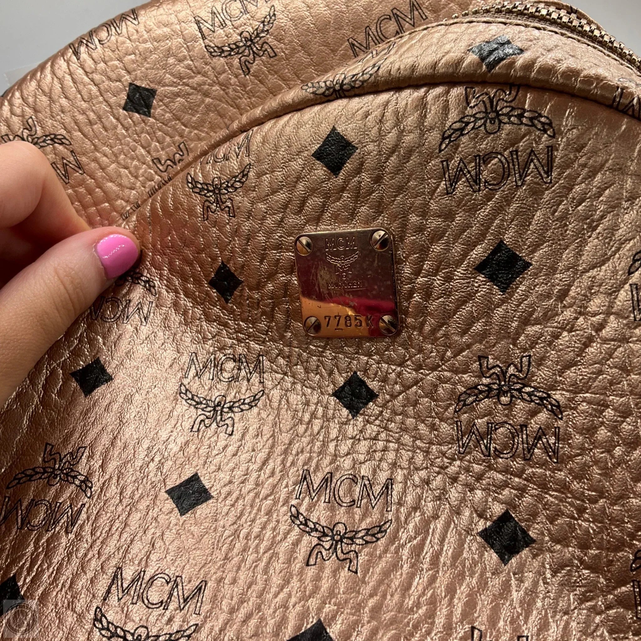 Backpack Luxury Designer By Mcm, Size: Large