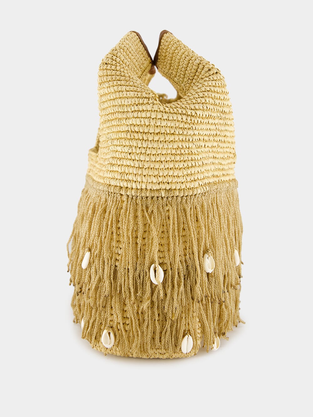 Fringed Basket Beach Bag