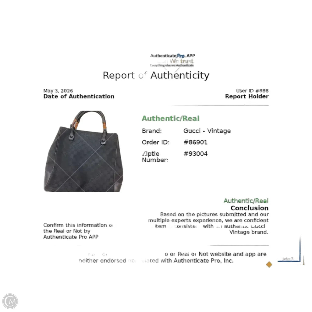 Handbag Luxury Designer By Gucci, Size: Medium