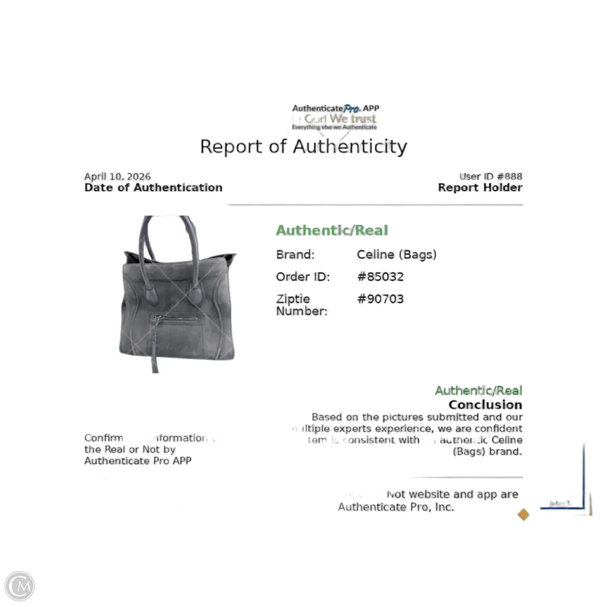 Handbag Luxury Designer By Celine, Size: Medium