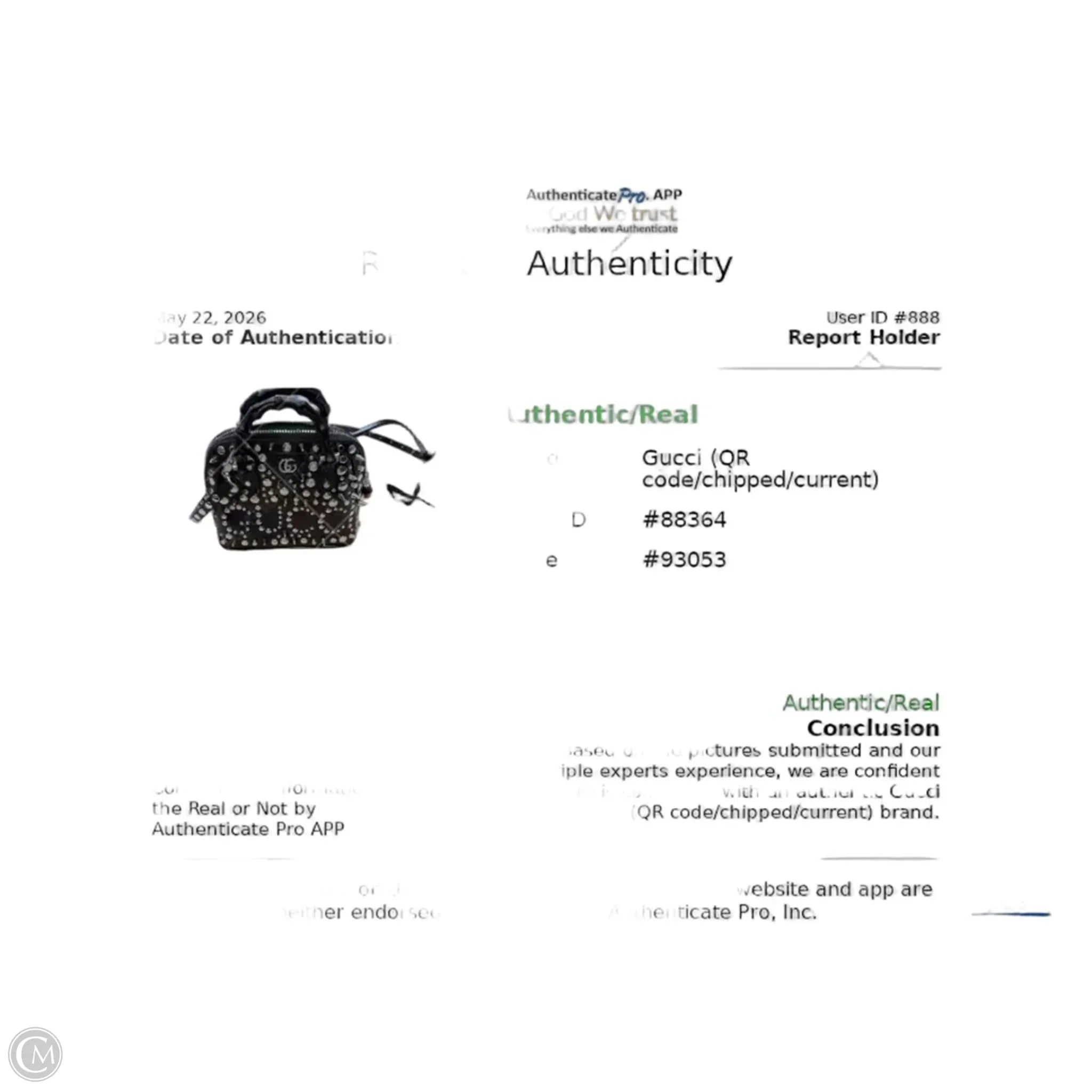 Handbag Luxury Designer By Gucci, Size: Small