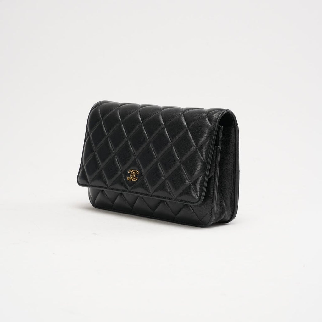 Chanel Black Classic Wallet on Chain (WOC) 2019