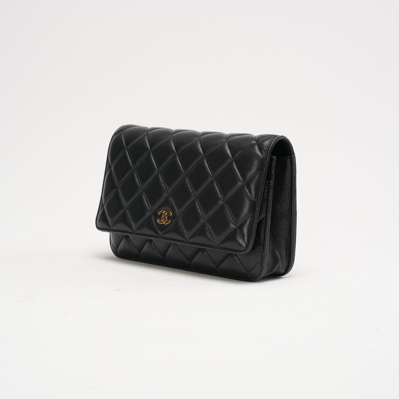 Chanel Black Classic Wallet on Chain (WOC) 2019