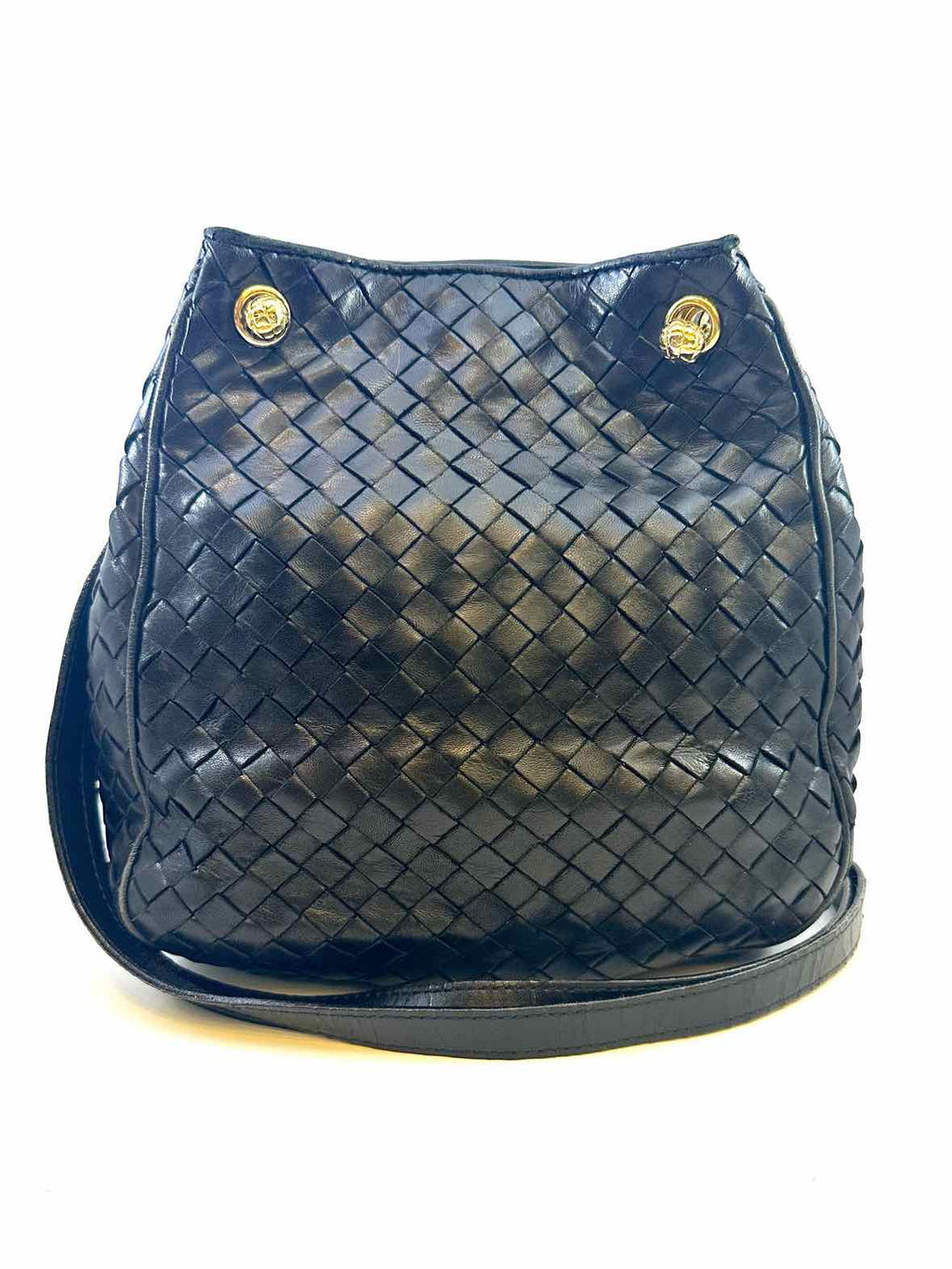 BOTTEGA VENETA Black Leather Handbag