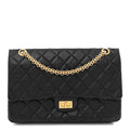 Aged Calfskin Quilted 2.55 Reissue 226 Flap Black