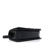Lambskin Chevron Quilted Medium Boy Flap Black