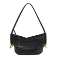 Nappa Intrecciato Mini Solstice Shoulder Bag Black