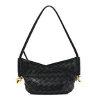 Nappa Intrecciato Mini Solstice Shoulder Bag Black