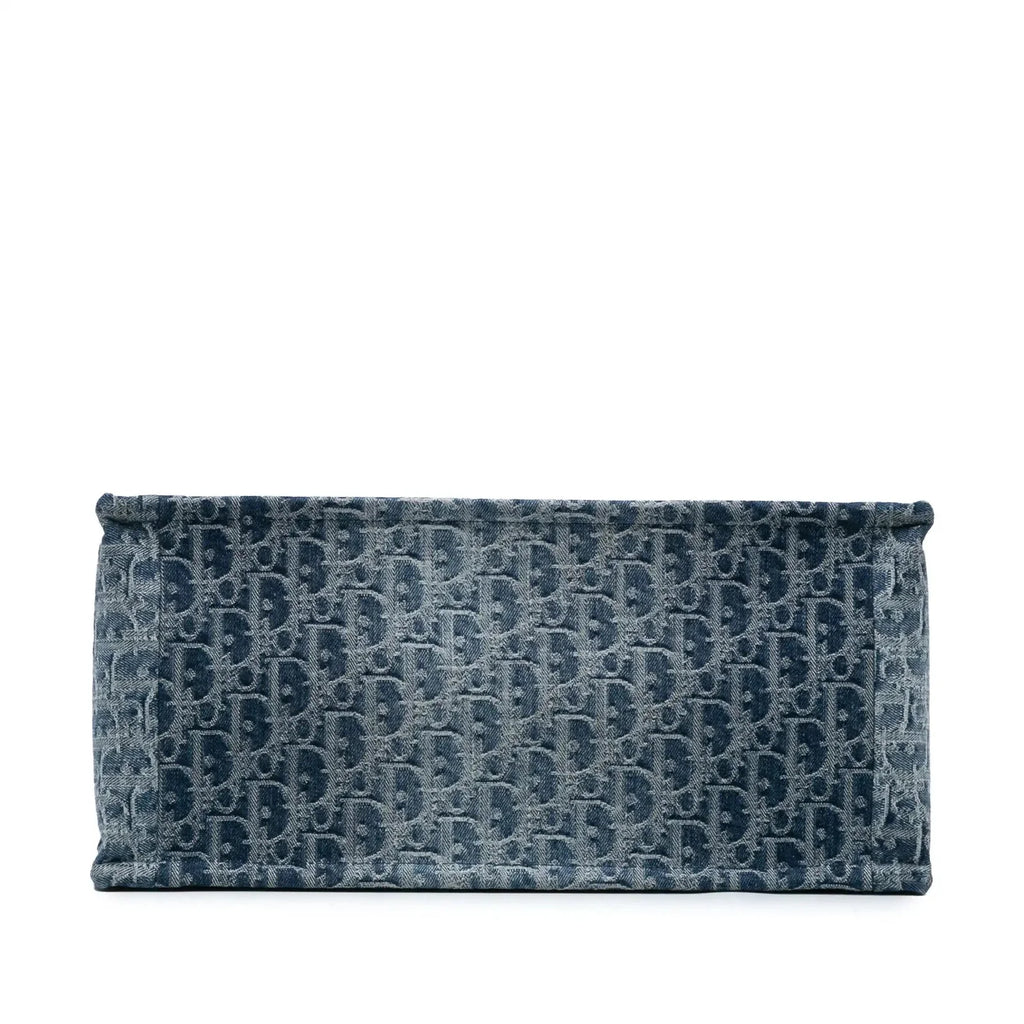 Christian Dior Medium Oblique Denim Book Tote