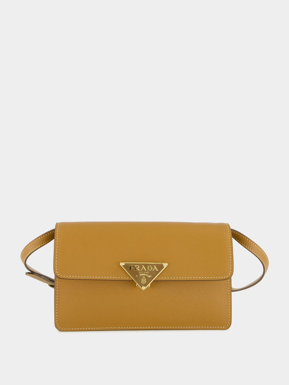 Caramel Saffiano Leather Mini-Bag