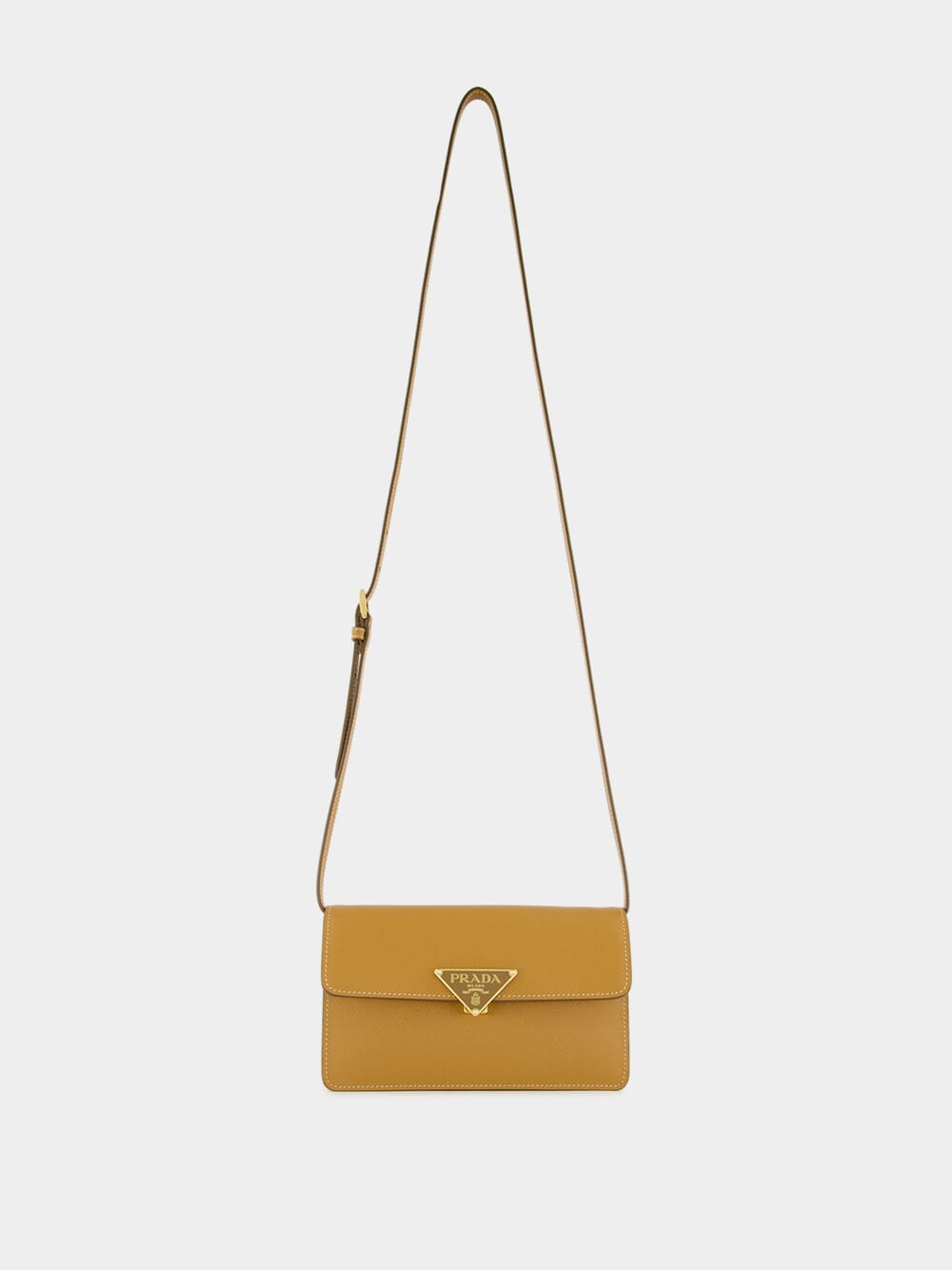 Caramel Saffiano Leather Mini-Bag