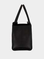 Large Black Leather Tote Bag