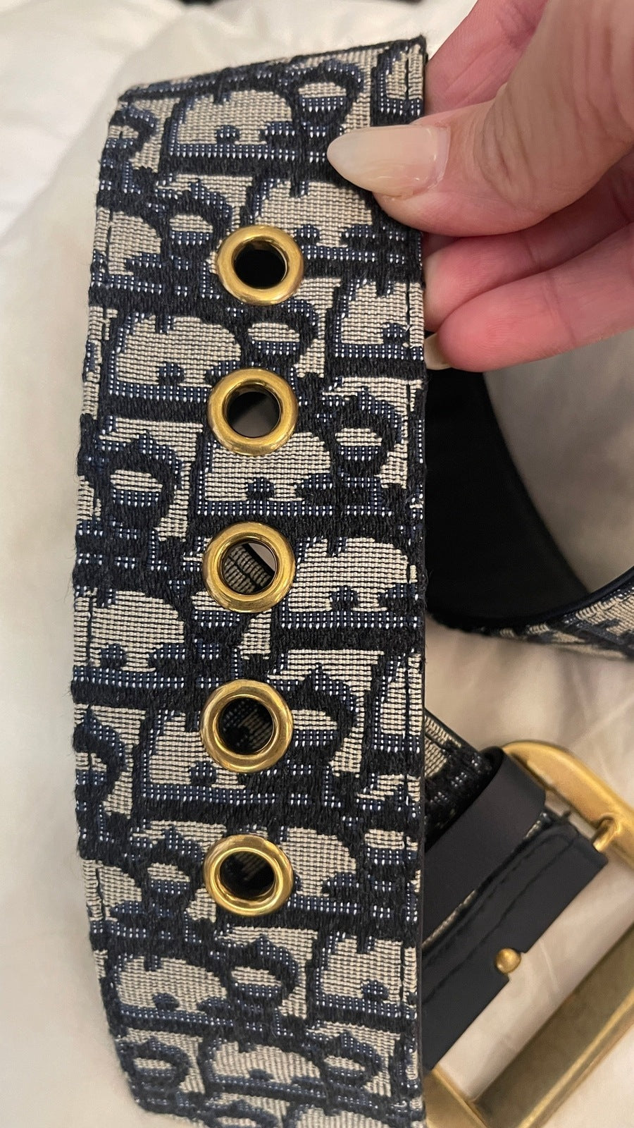 Christian Dior Oblique Navy Belt