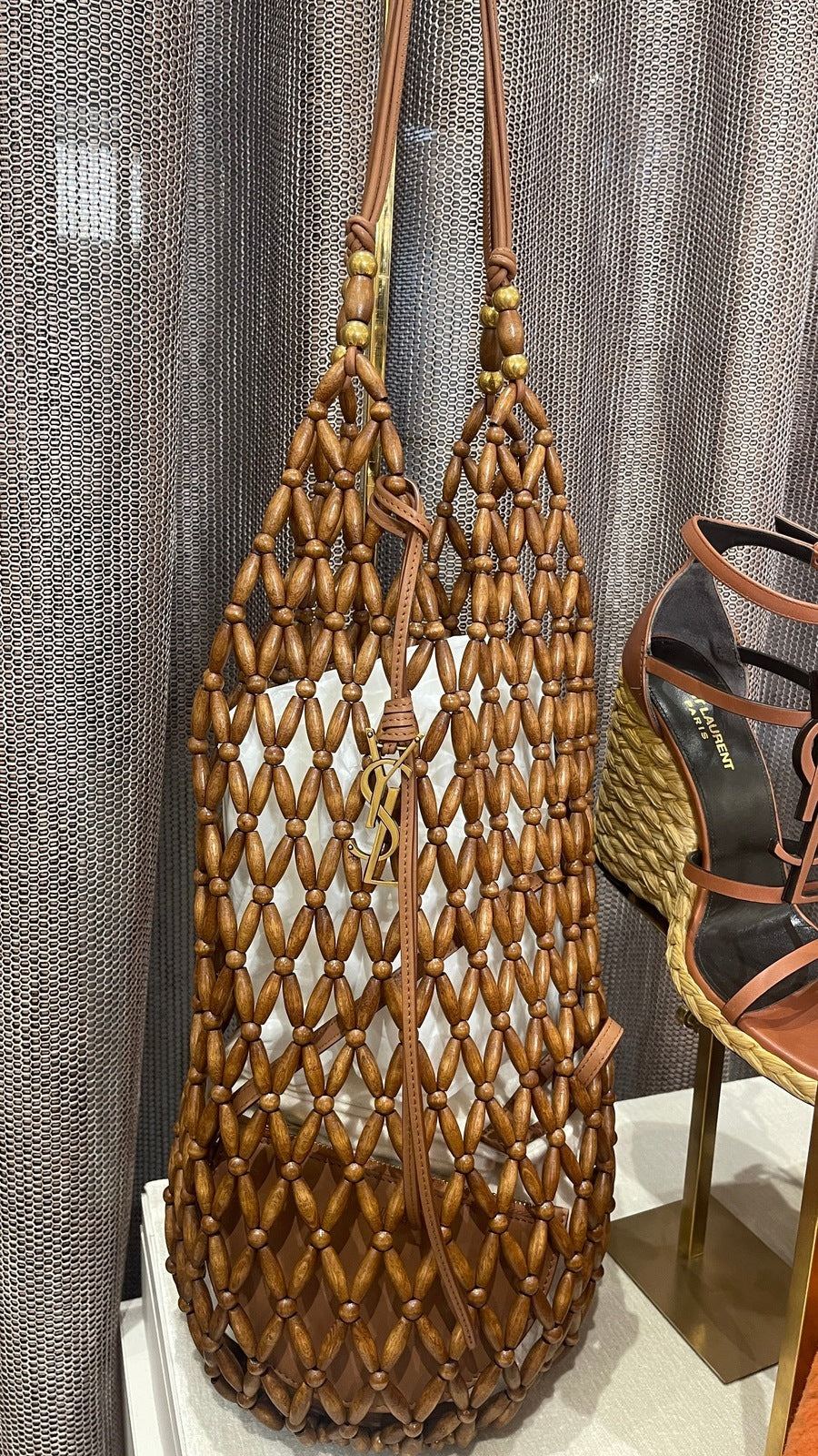 Yves Saint Laurent Supple Wood Bag with Pouch
