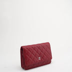 Chanel Red Wallet on Chain (WOC) Lambskin 2014
