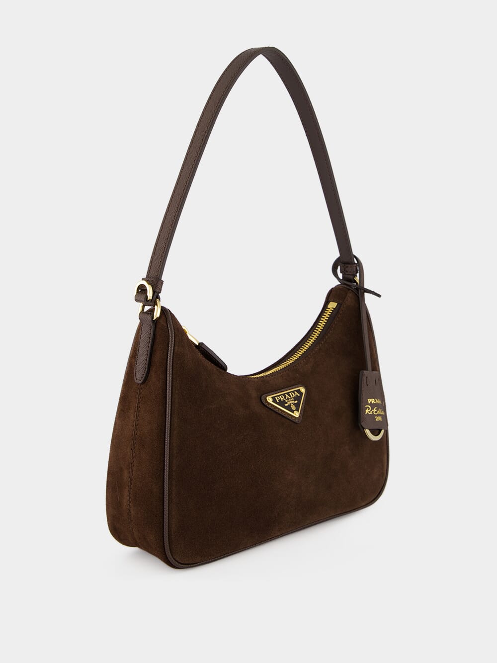 Brown Re-Edition 2005 Suede Mini Bag