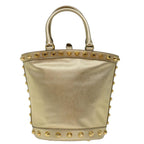 Prada Saffiano Gold Leather Handbag (Authentic Pre-Loved)