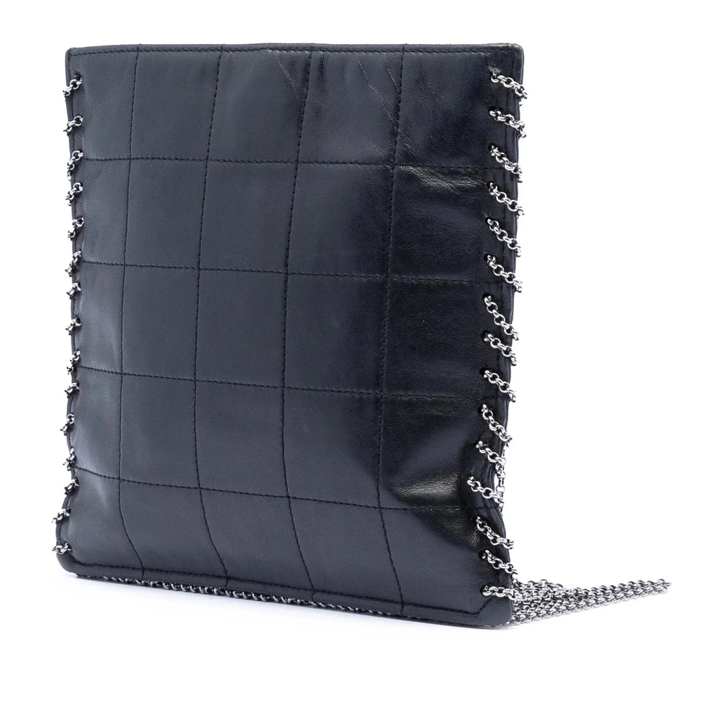 Chanel CC Choco Bar Lambskin Fringe Crossboddy Bag
