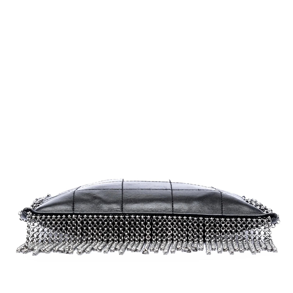 Chanel CC Choco Bar Lambskin Fringe Crossboddy Bag