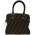 Fendi Zucca Brown Canvas Handbag (Authentic Pre-Loved)