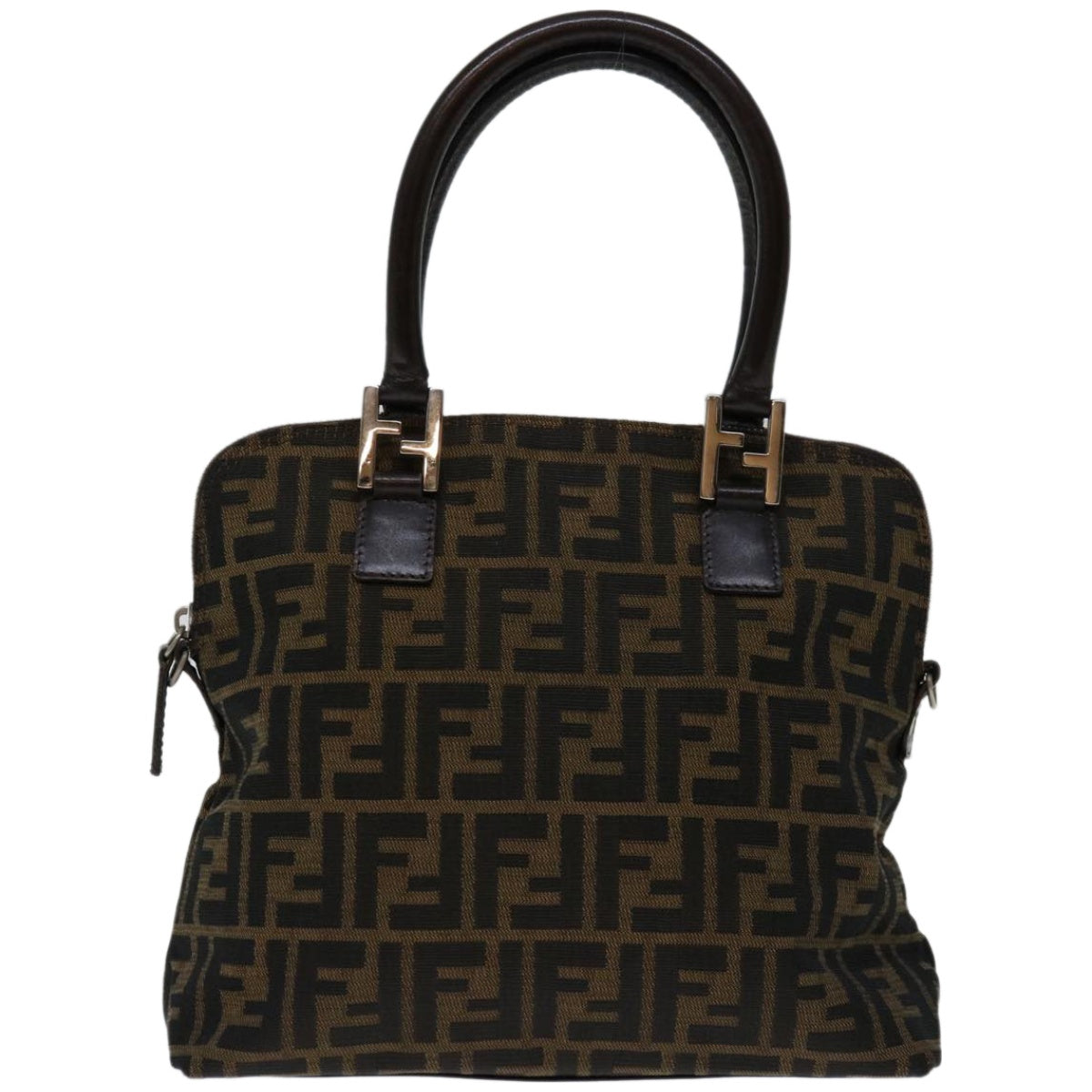 Fendi Zucca Brown Canvas Handbag (Authentic Pre-Loved)