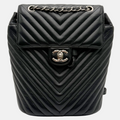 Urban Spirit Backpack Black Chevron Leather