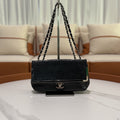 CHANEL CF OIL WAX LEATHER VINTAGE SHOULDER BAG