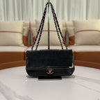 CHANEL CF OIL WAX LEATHER VINTAGE SHOULDER BAG