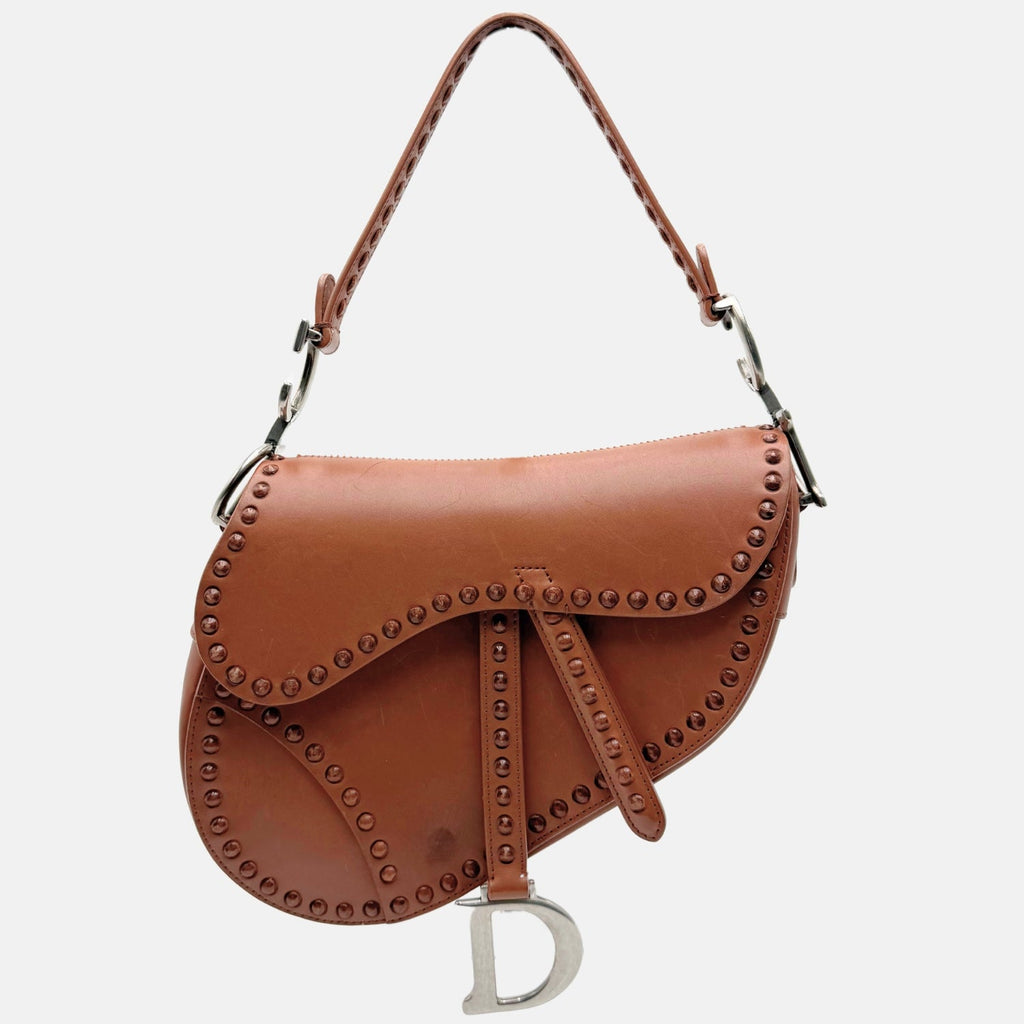Saddle Bag Brown Studded
