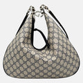 Attache Shoulder Bag Beige GG Supreme Canvas Large