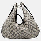 Attache Shoulder Bag Beige GG Supreme Canvas Large