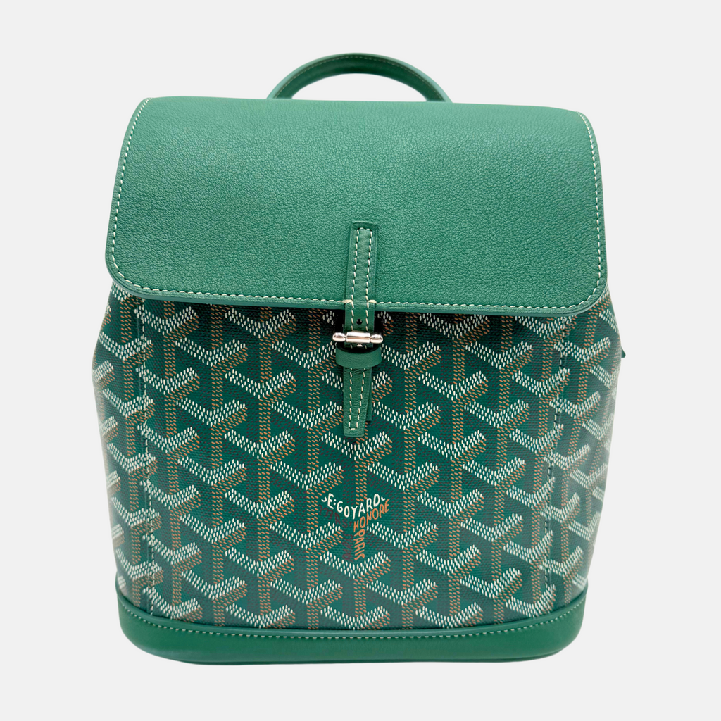 Alpin Mini Backpack Green Goyardine Calfskin