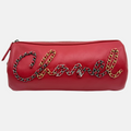 Chain 20s Signature Bowling Bag Red Leather