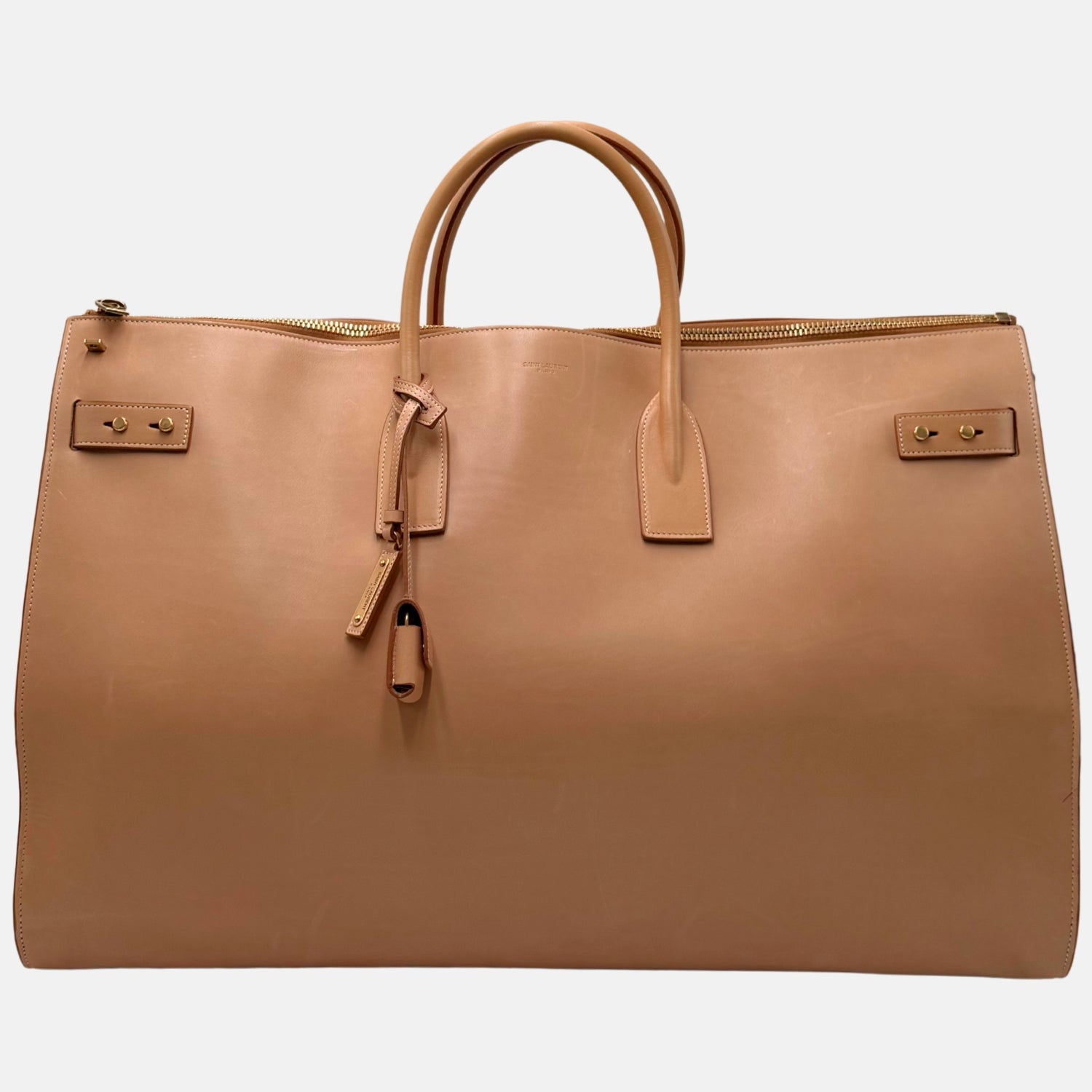 Sac De Jour Duffel Tan Leather Large