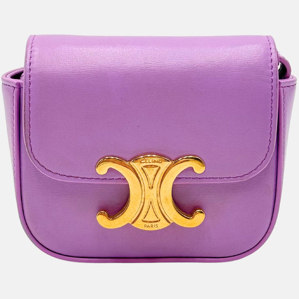 Claude Bag Purple Calfskin Mini