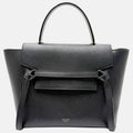Belt Bag Black Grained Calfskin Nano