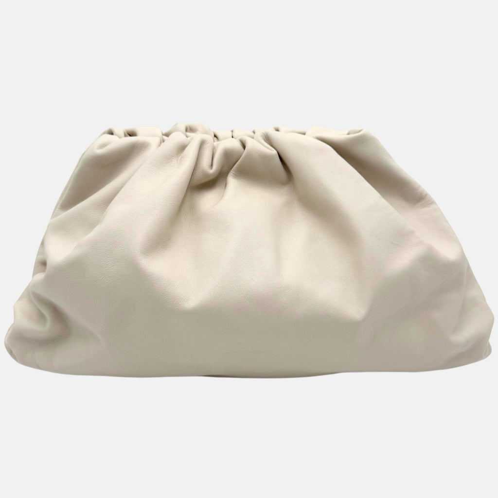 The Pouch Oversized Clutch Cream Calfskin