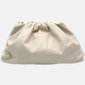 The Pouch Oversized Clutch Cream Calfskin