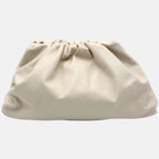 The Pouch Oversized Clutch Cream Calfskin