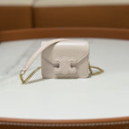 CELINE TRIOMPHE EMBOSSED CHAIN MINI LIPSTICK BAG
