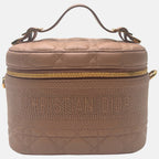 Vanity Case Dusty Pink Cannage Leather